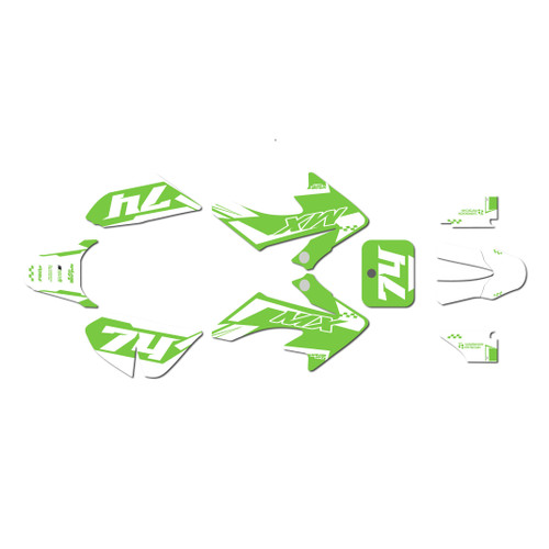 honda crf50 graphics kit 2013-2026 prestige series green