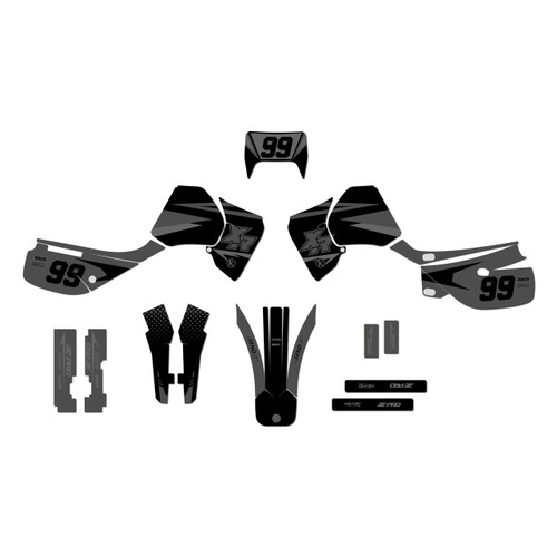 honda xr650l graphics kit 1992-2025 division series smoke