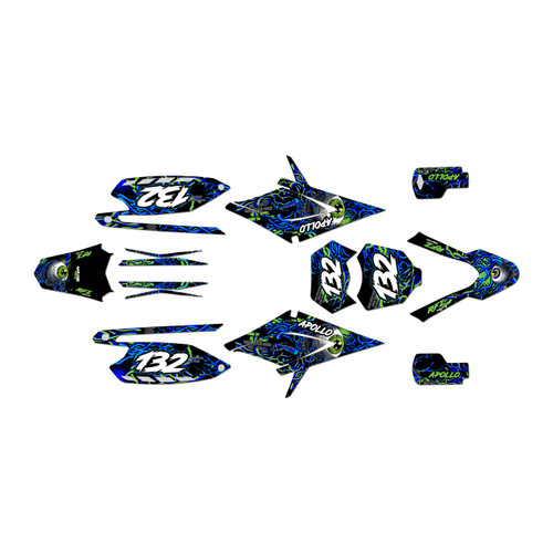 apollo rfz250 graphics kit all years core series blue