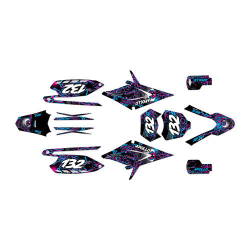 apollo rfz250 graphics kit all years core series magenta