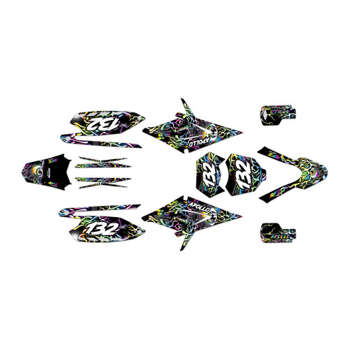apollo rfz250 graphics kit all years core series rainbow