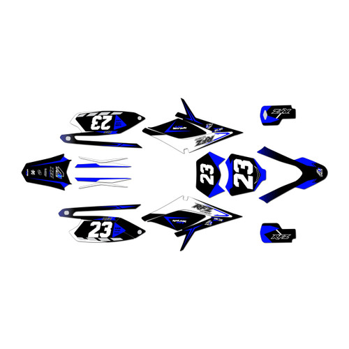 apollo rfz250 graphics kit all years evader series blue