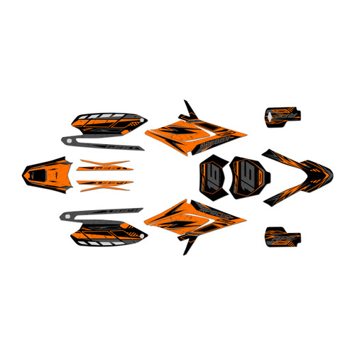 apollo rfz250 graphics kit all years guard series orange