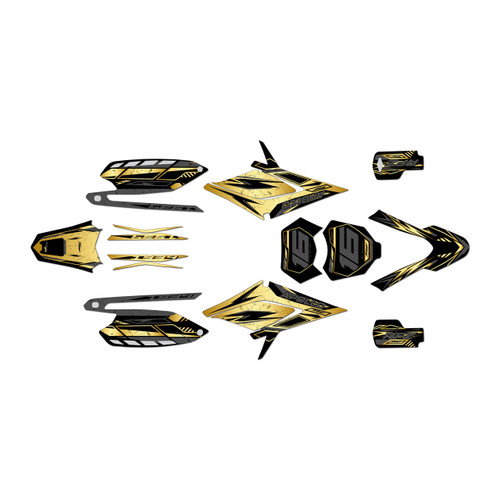 apollo rfz250 graphics kit all years guard series gold