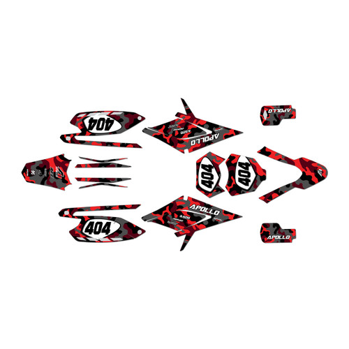 apollo rfz250 graphics kit all years invasion series red