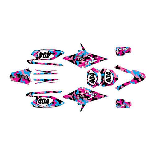 apollo rfz250 graphics kit all years invasion series magenta