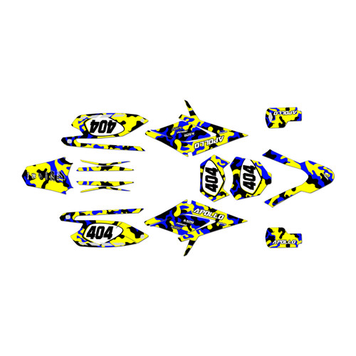 apollo rfz250 graphics kit all years invasion series yellow