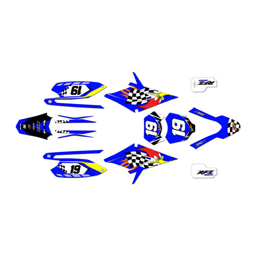 apollo rfz250 graphics kit all years pecker series blue