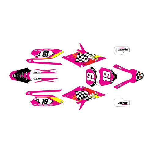apollo rfz250 graphics kit all years pecker series magenta