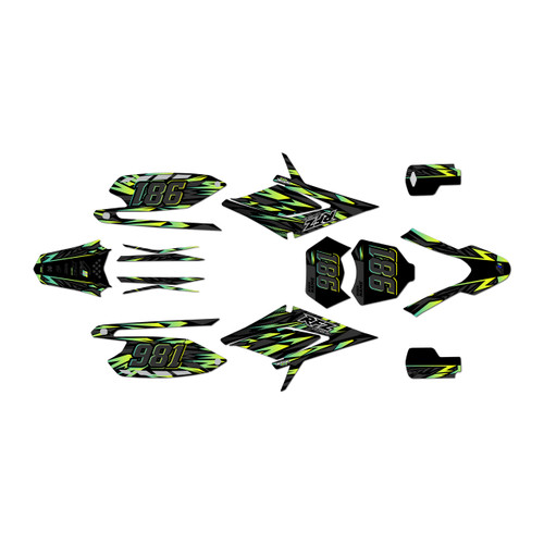 apollo rfz250 graphics kit all years twitch series green