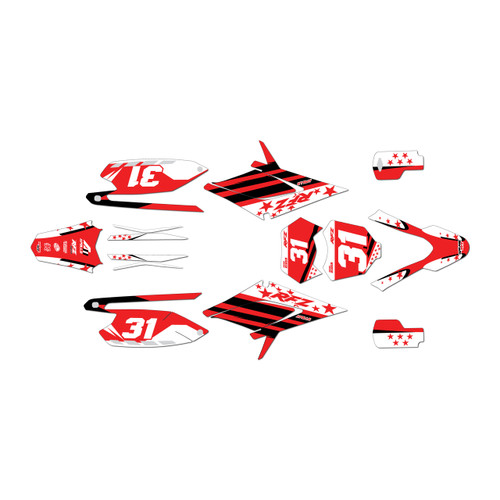 apollo rfz250 graphics kit all years usa series red