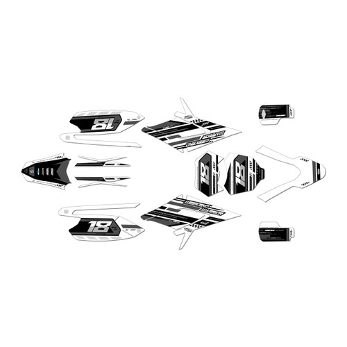 apollo rfz250 graphics kit all years warrior series white