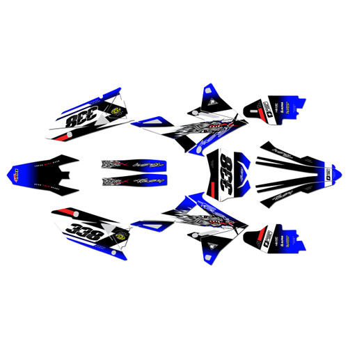 suzuki rmz250 graphics kit 2019-2026 blitz series blue