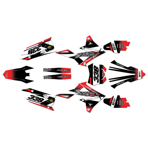 suzuki rmz250 graphics kit 2019-2026 blitz series red