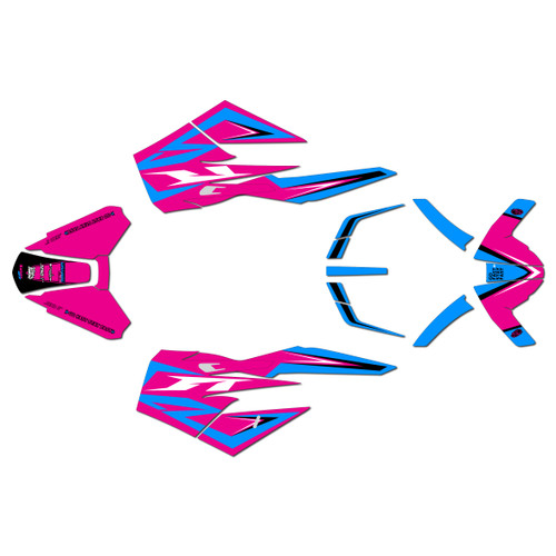 ktm duke790 graphics kit 2018-2024 razor series magenta