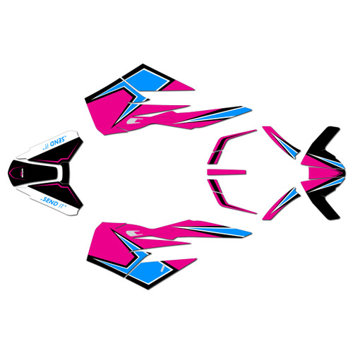 ktm duke790 graphics kit 2018-2024 screech series magenta