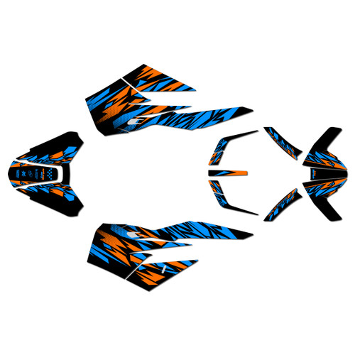 ktm duke790 graphics kit 2018-2024 twitch series cyan