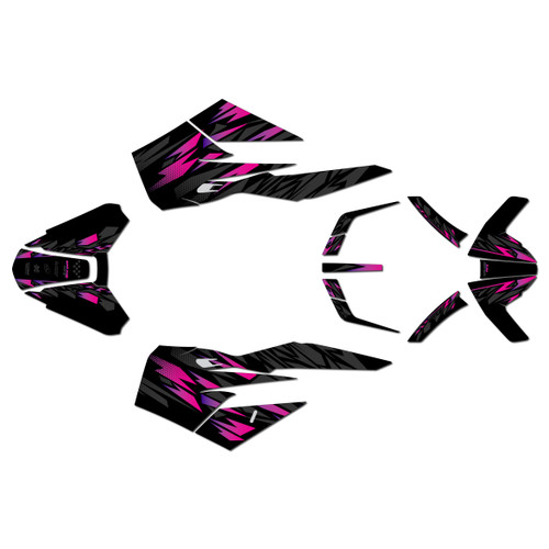 ktm duke890 graphics kit 2018-2024 twitch series magenta