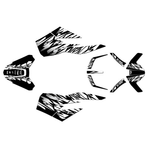 ktm duke890 graphics kit 2018-2024 twitch series white