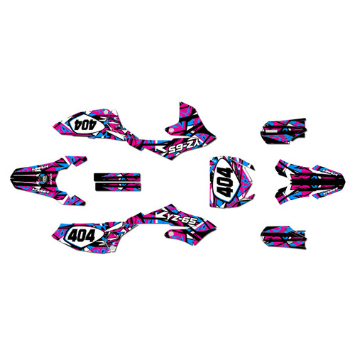 yamaha yz65 graphics kit 2018-2026 shatter series cyan