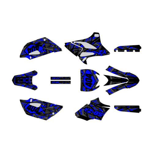 yamaha yz85 graphics kit 2015-2018 shatter series blue-shift