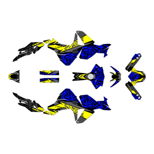 suzuki vstrom graphics kit 2023-2026 cardiff series blue