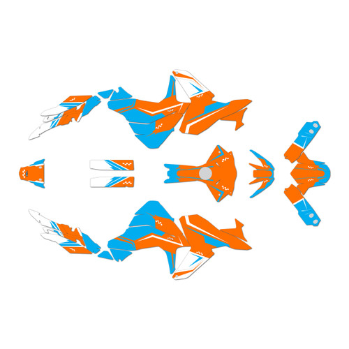 suzuki vstrom graphics kit 2023-2026 prestige series orange