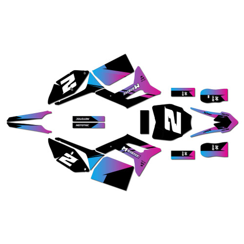 mototec pro60v graphics kit all years splinter series magenta