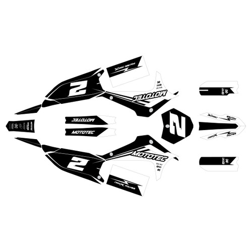 mototec pro72v graphics kit all years splinter series white