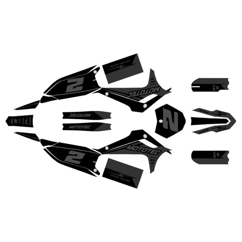 mototec pro72v graphics kit all years splinter series smoke