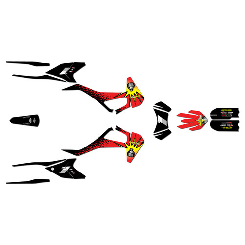 orion rxb190 graphics kit all years lancaster series red