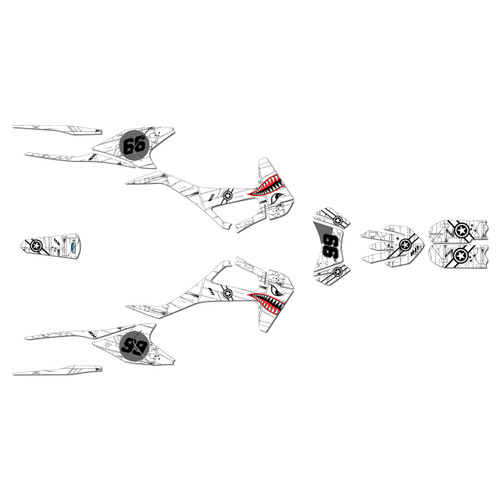 orion rxb190 graphics kit all years predator series white