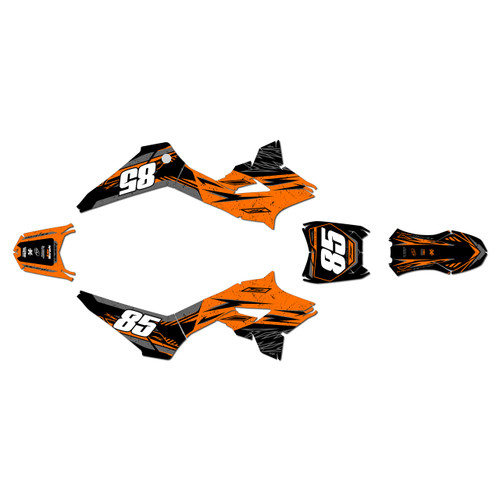 greenger g3 g3s graphics kit all years guard series orange