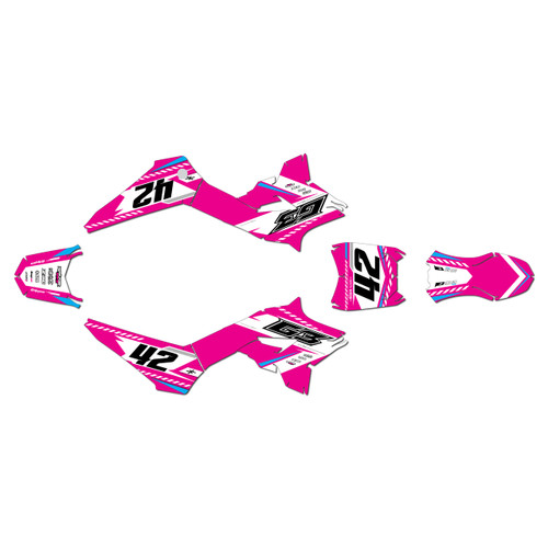 greenger g3 g3s graphics kit all years lethal series magenta
