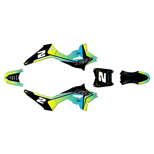 greenger g3 g3s graphics kit all years lightning series green