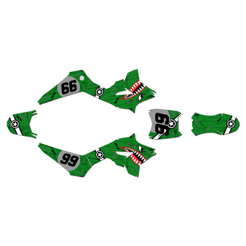 greenger g3 g3s graphics kit all years predator series green
