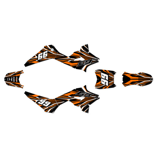 greenger g3 g3s graphics kit all years prime series orange
