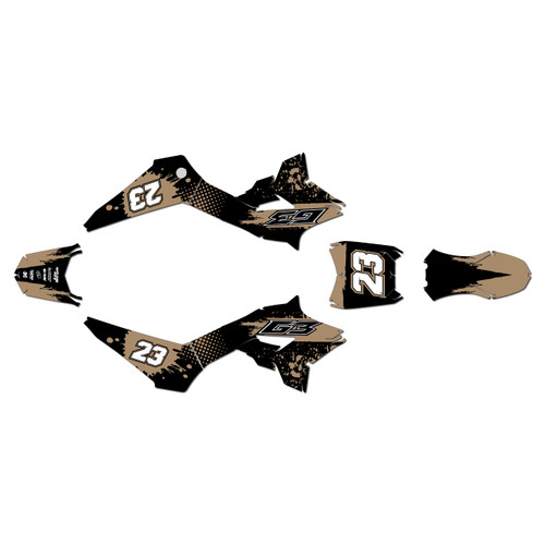 greenger g3 g3s graphics kit all years splash series tan