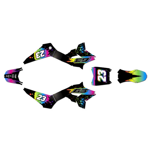 greenger g3 g3s graphics kit all years splash series rainbow