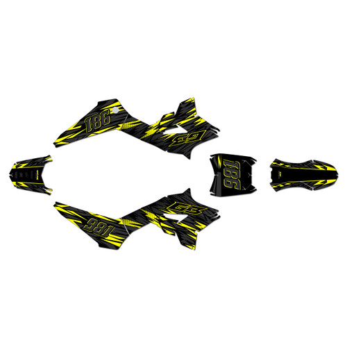 greenger g3 g3s graphics kit all years twitch series yellow