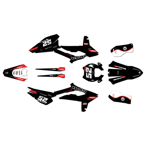 beta 200rr graphics kit 2023-2024 ominous series red-shift