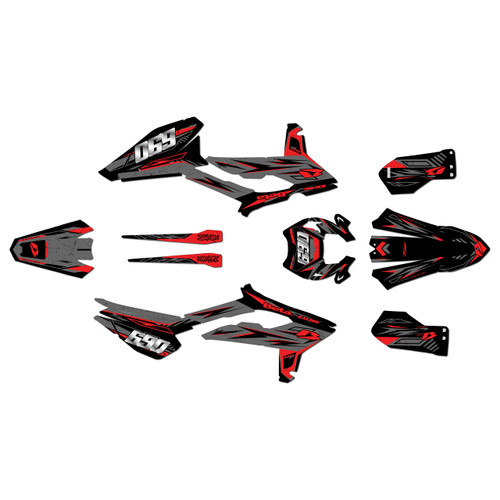 beta 300rx graphics kit 2023-2024 guard series red