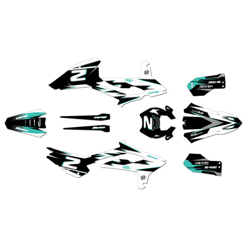 beta 390rr graphics kit 2023-2024 vision series teal