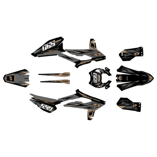 beta 350rrs graphics kit 2023-2024 guard series tan