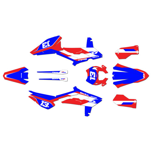 beta 500rs graphics kit 2023-2024 factory series blue