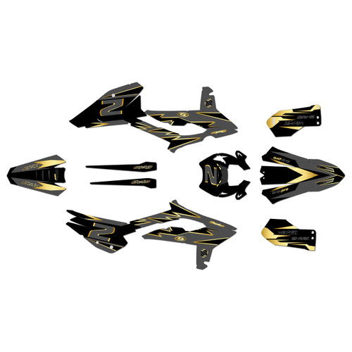 beta 350rs-500rs graphics kit 2023-2024 vision series gold