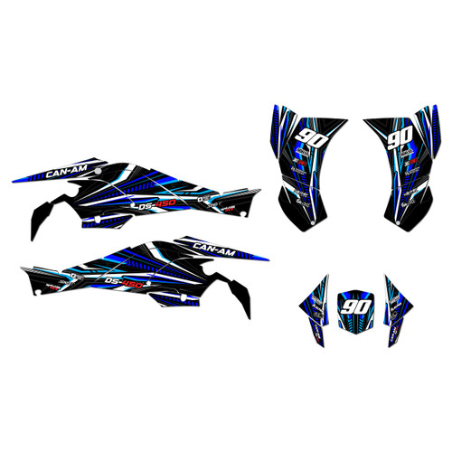 canam ds450 graphics kit 2008-2015 prime series blue