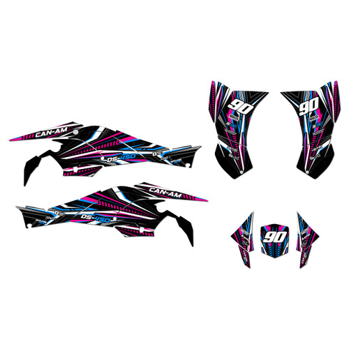 canam ds450 graphics kit 2008-2015 prime series magenta