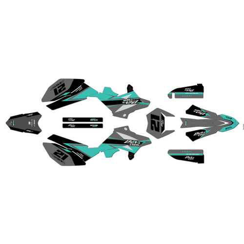 beta rr50 graphics kit 2011-2020 orange-crew series teal