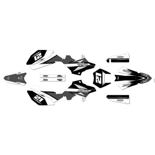 beta rr50 graphics kit 2011-2020 orange-crew series white